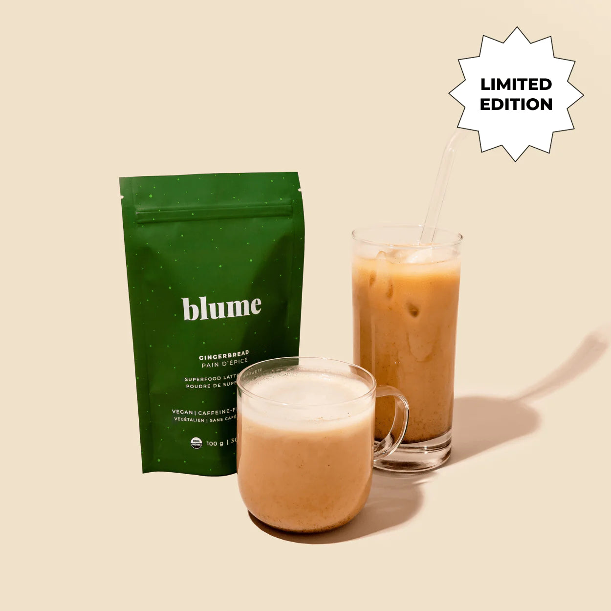 Mélange de latte au pain d'épices