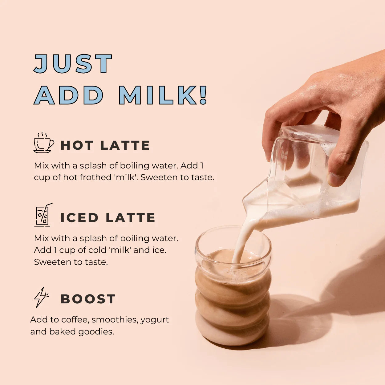 Mélange de lait de noix