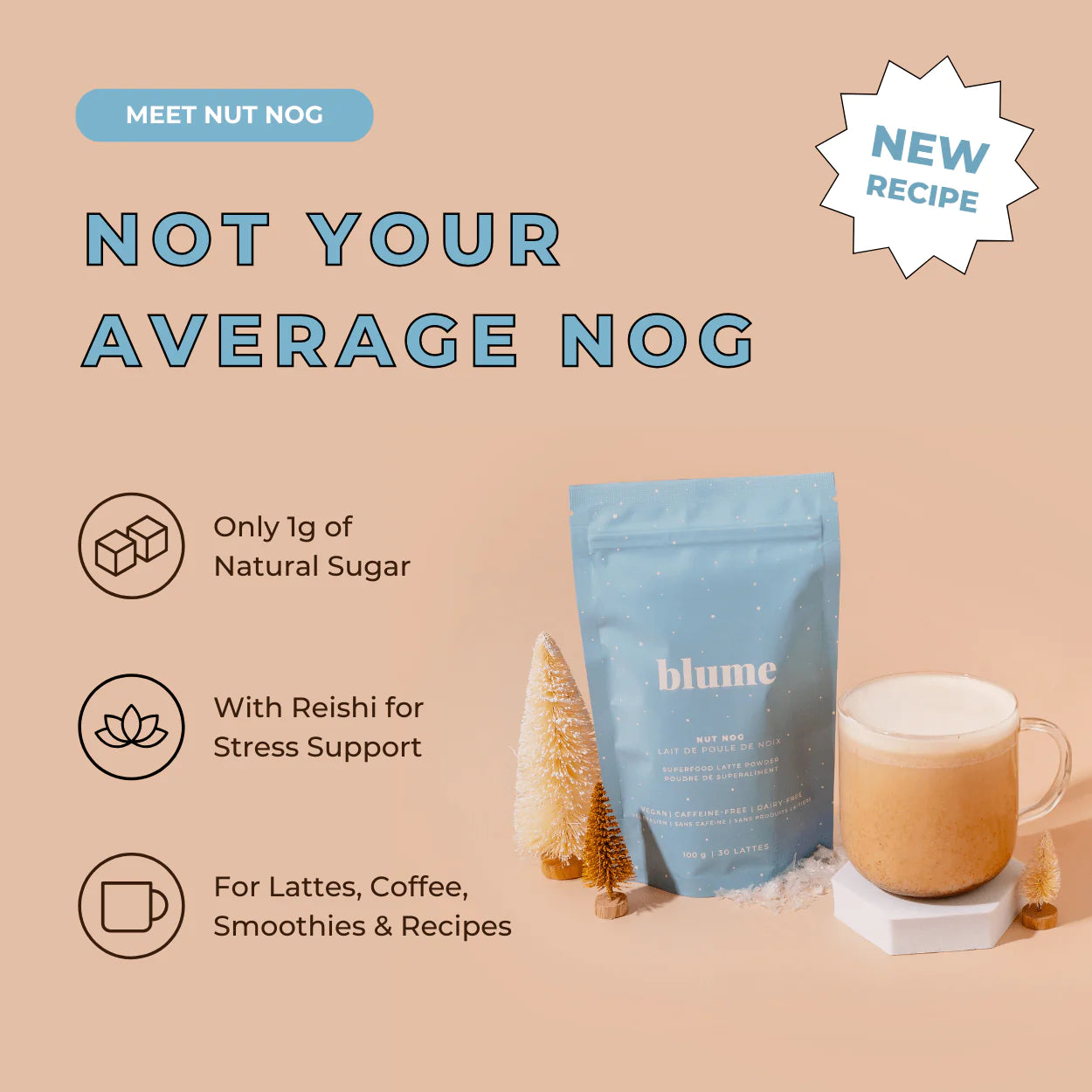 Mélange de lait de noix