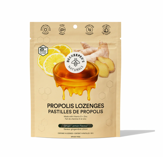 PASTILLES AU GINGEMBRE, AU CITRON ET À LA PROPOLIS