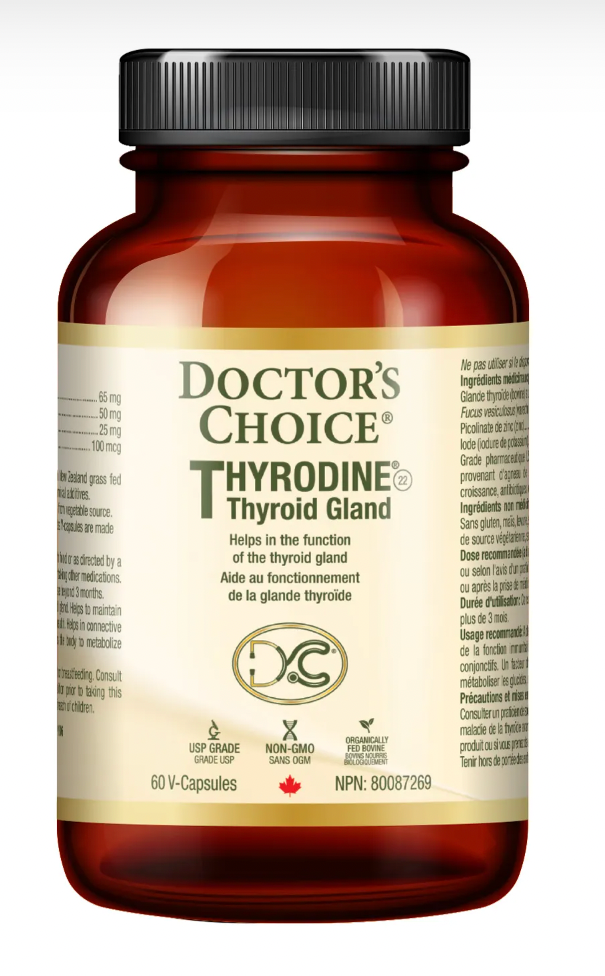 THYRODINE® Thyroid Gland 65mg 60V's – Centre de Solution Santé