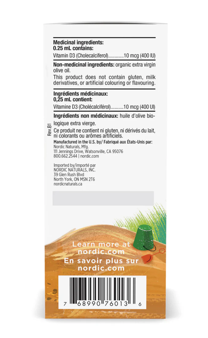 Vitamine D3 pour bébé