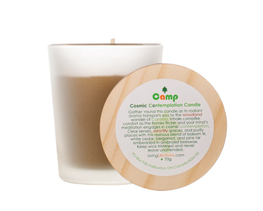 Bougie de contemplation cosmique du camp