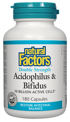 Acidophilus et Bifidus 10B 180 gélules - Natural Factors