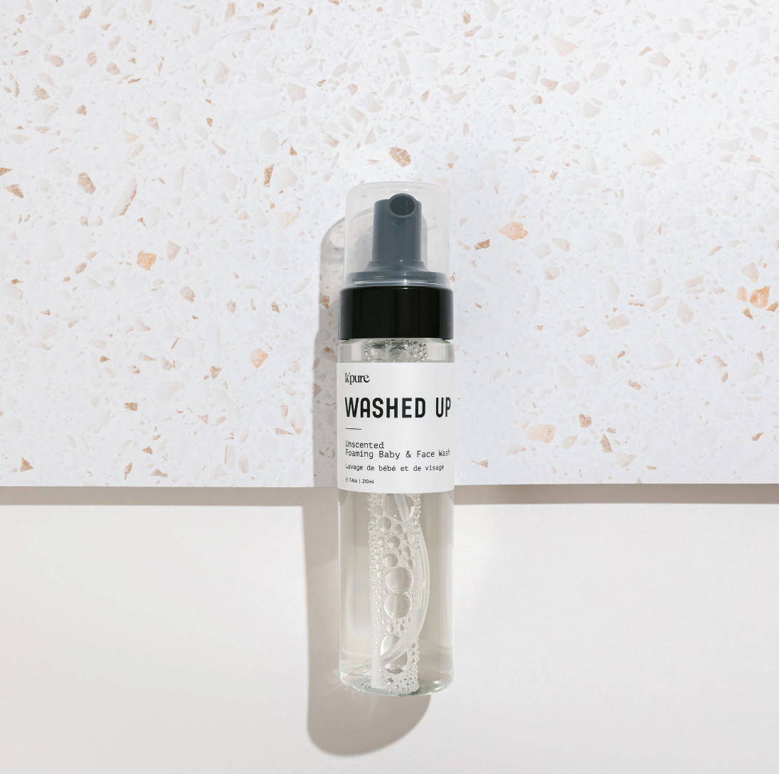 Washed Up - Nettoyant moussant non parfumé pour bébé et visage
