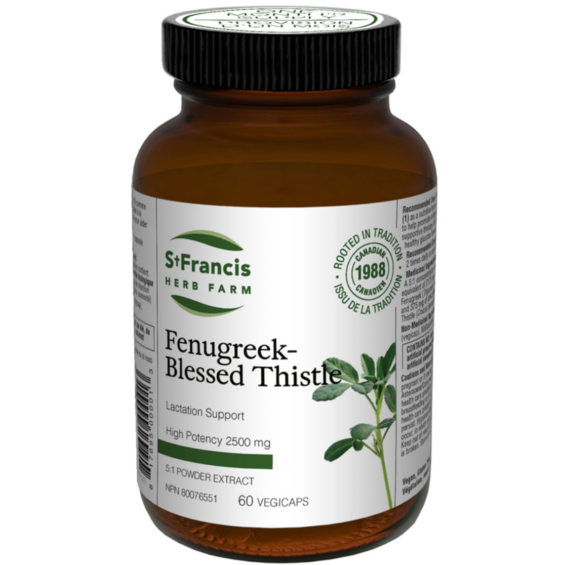 Capsules de fenugrec et de chardon béni