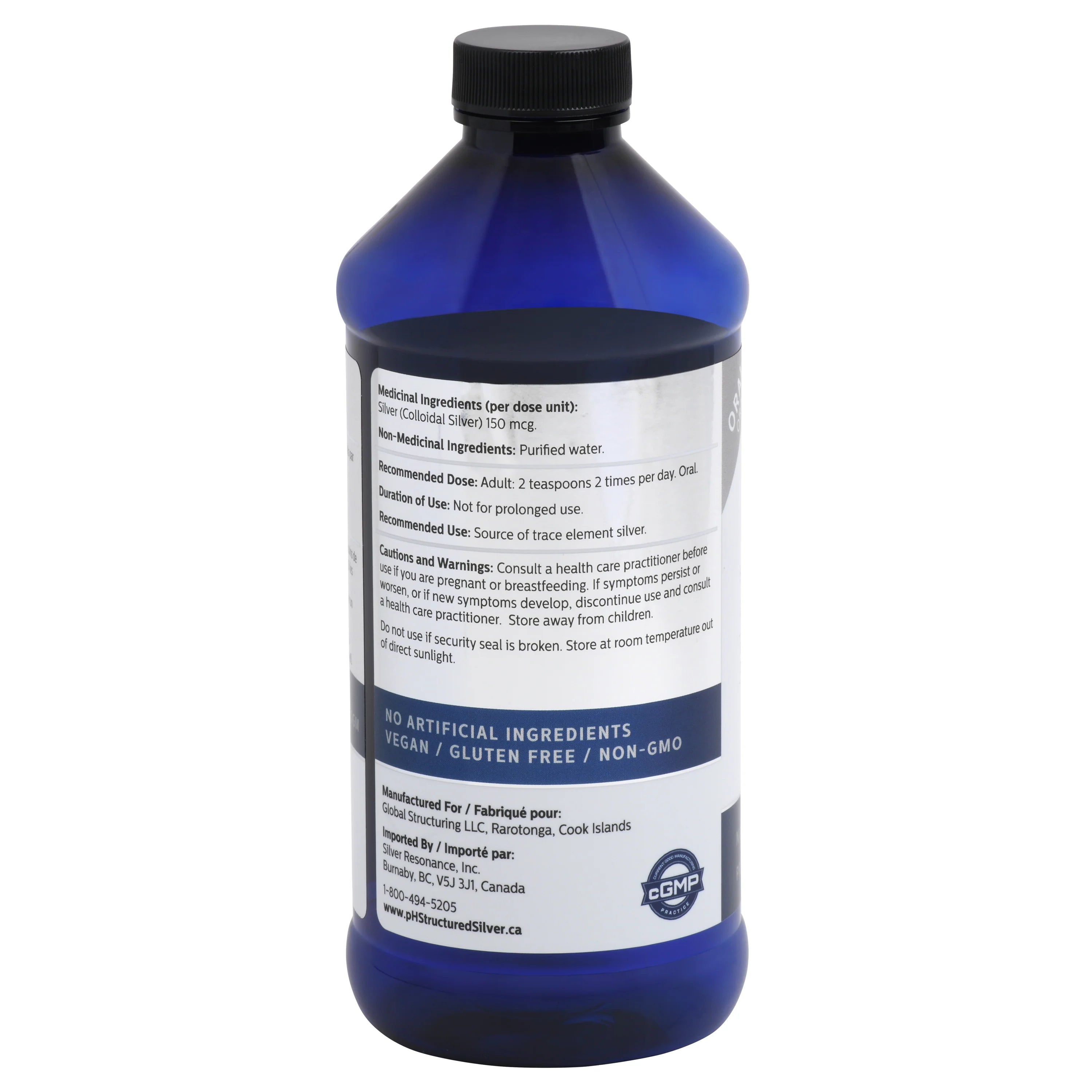 Silver Liquid (30ppm) 473ml - pH Structured Silver – Centre de Solution ...