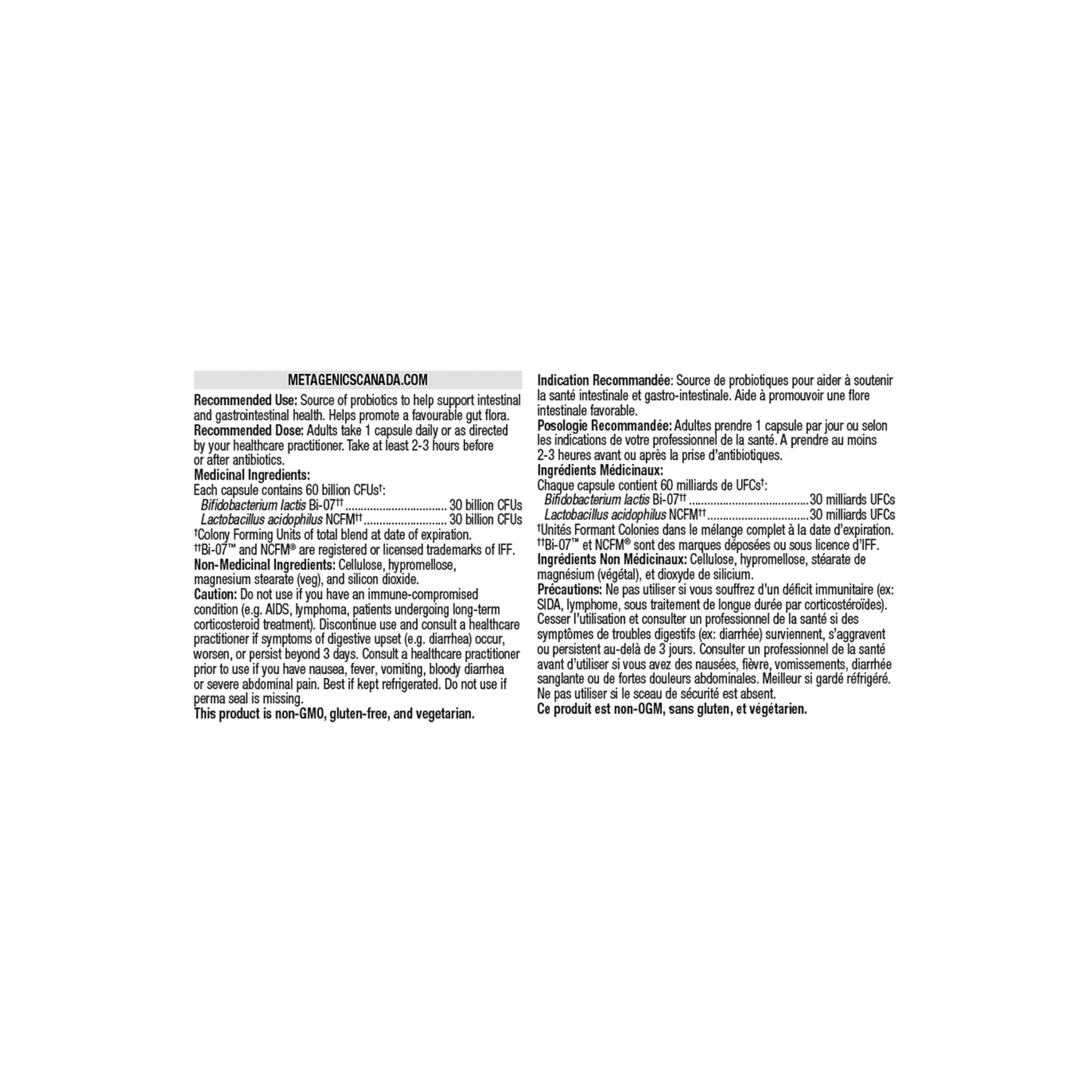 Metagenics UltraFlora IB Probiotic - Metagenics
