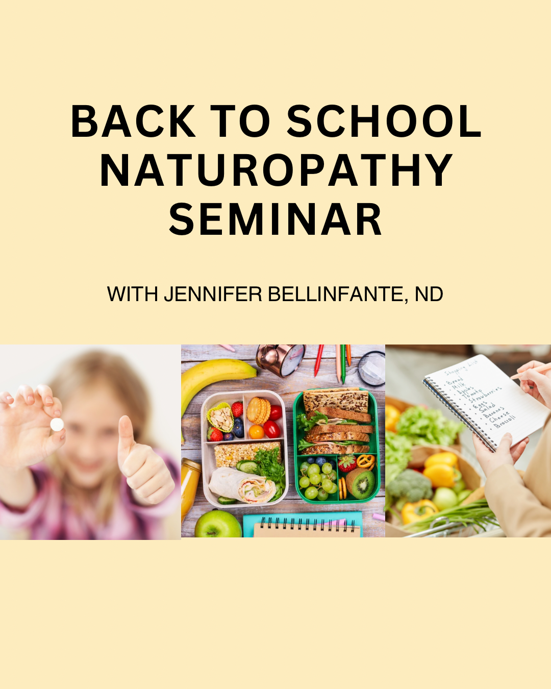 Back to School / Kids Health Seminar with Jennifer Bellinfante, ND (recording & ebook) - EN