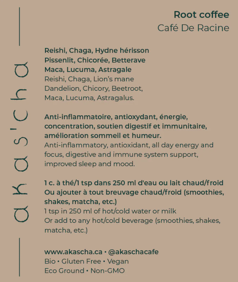 Organic Root Coffee (herbal coffee alternative)