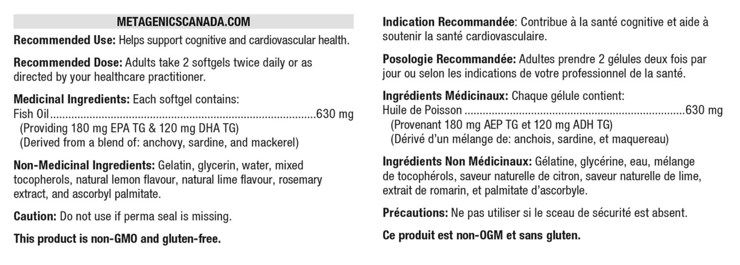 OmegaGenics® Fish Oil EPA-DHA 300
