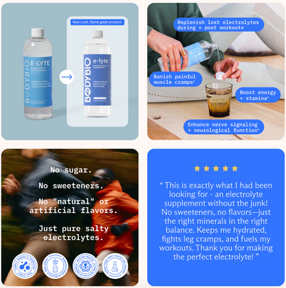 BodyBio E-lyte (flavorless electrolyte)