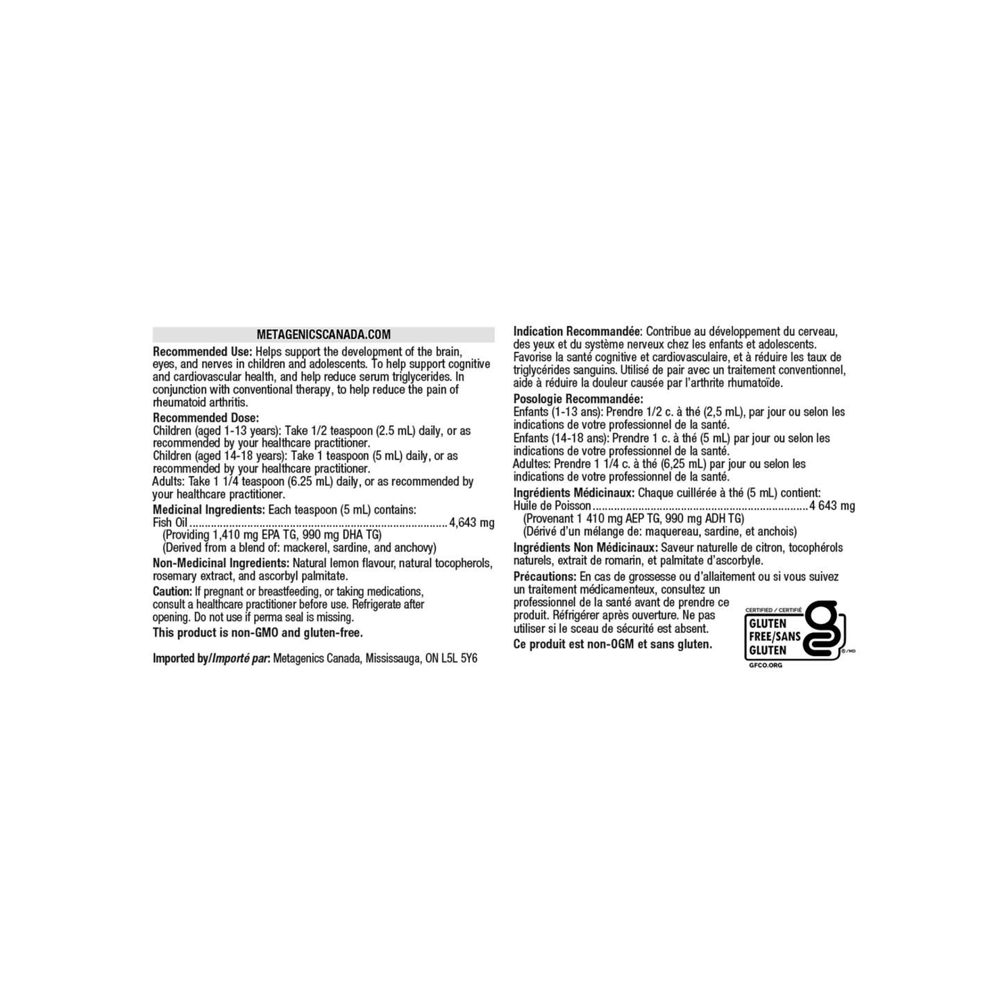 Metagenics OmegaGenics Fish Oil EPA-DHA 2400 - Metagenics