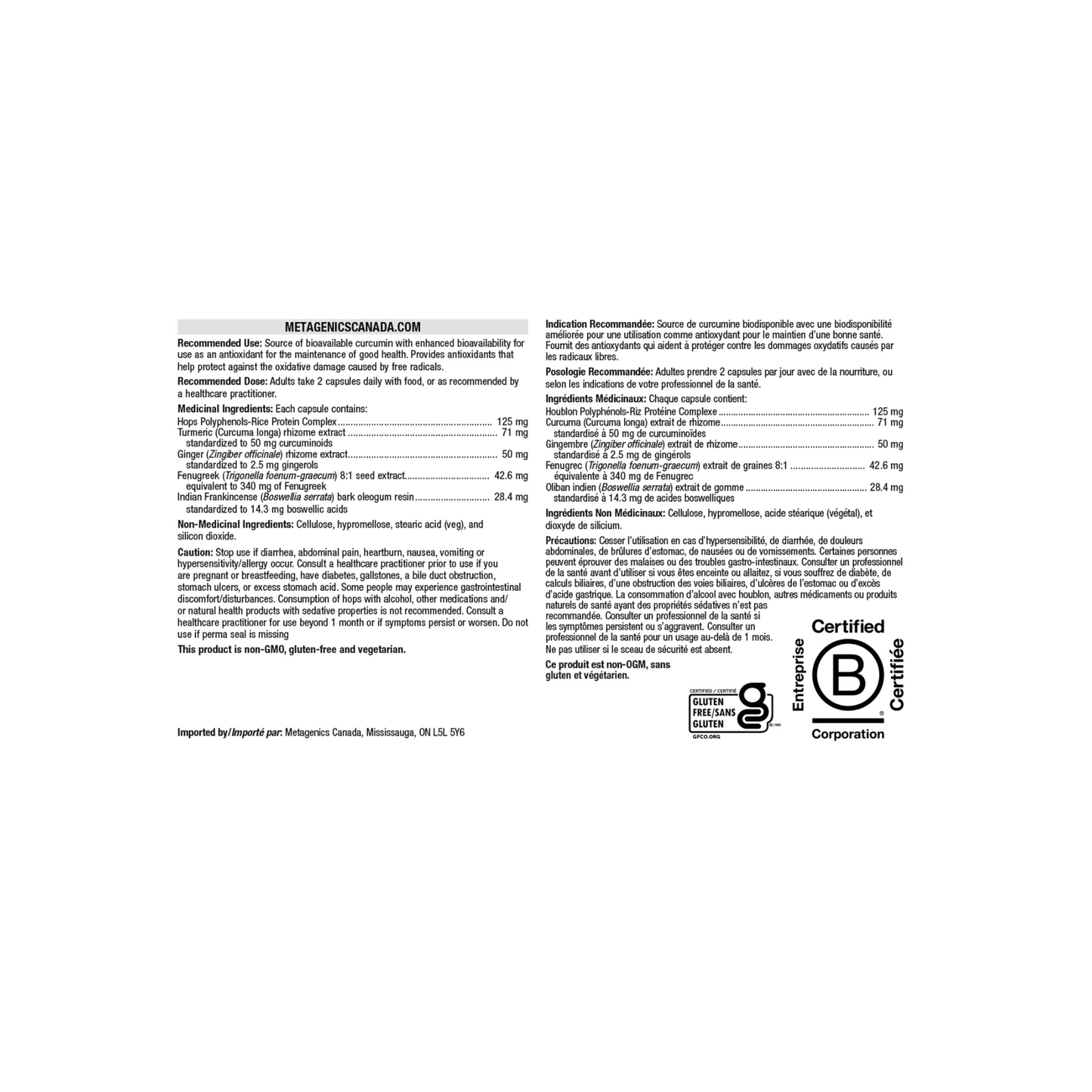 Metagenics Inflavonoid Intensive Care - Metagenics