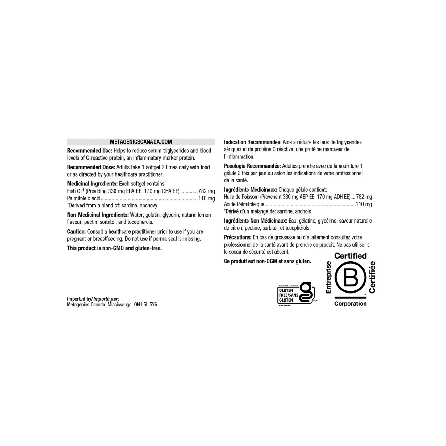 Metagenics OmegaGenics Fish Oil Mega 10 - Metagenics