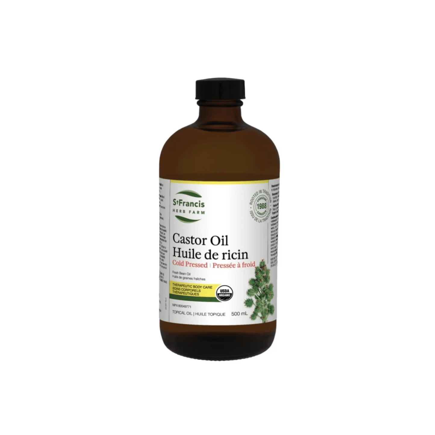 St. Francis Organic Castor Oil 500mls - St Francis