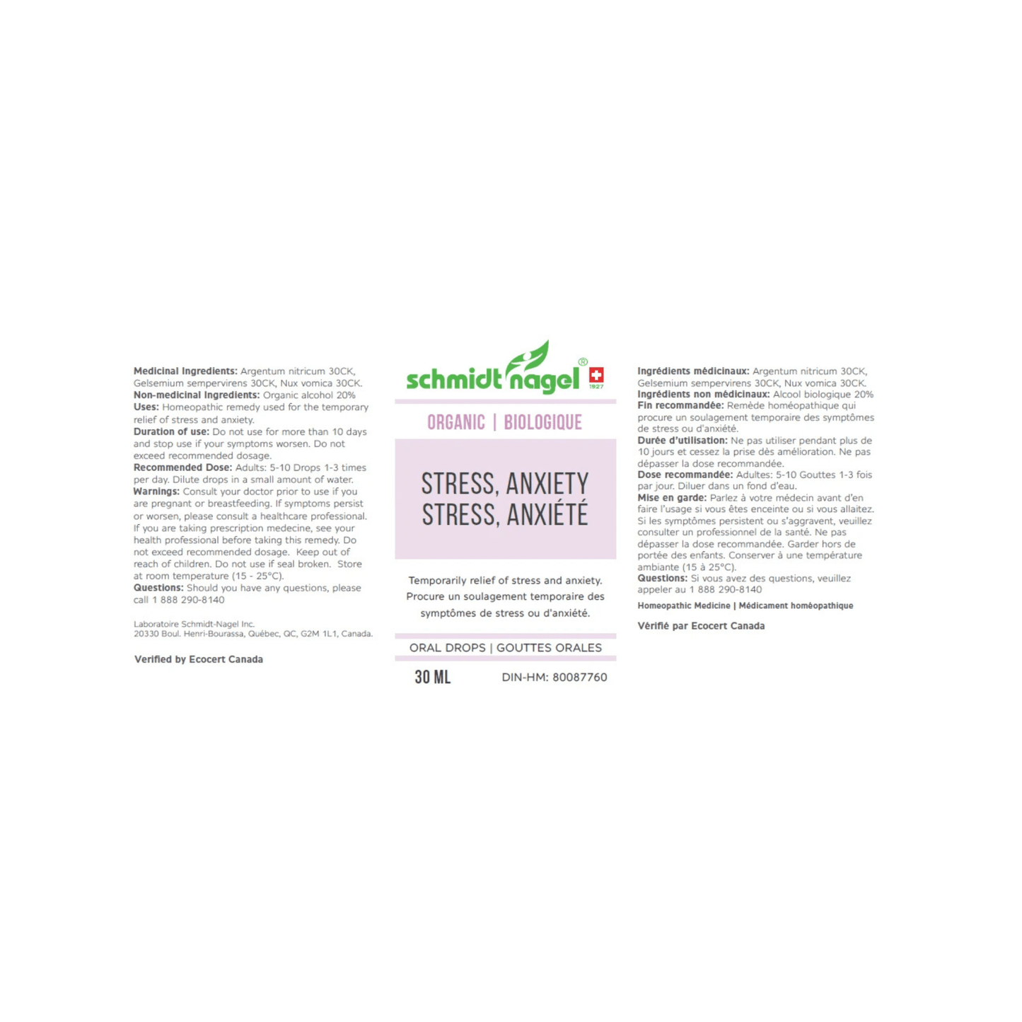 Schmidt-Nagel Stress, Anxiety - Schmidt Nagel