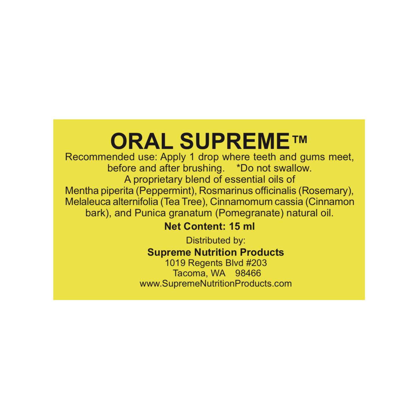 Supreme Nutrition Oral Supreme - Supreme Nutrition