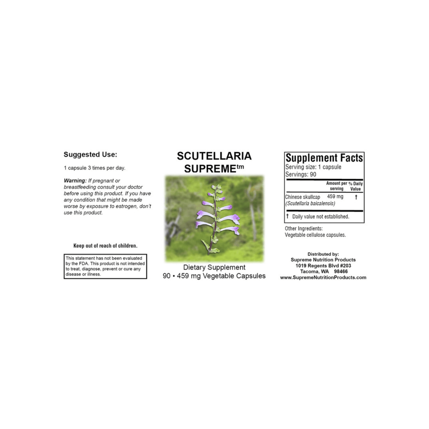 Supreme Nutrition Scutellaria Supreme - Supreme Nutrition