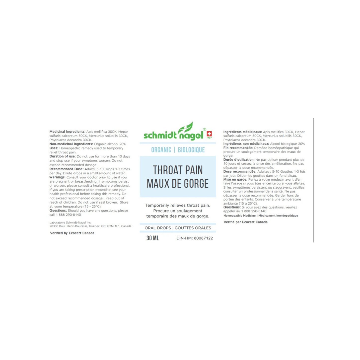 Schmidt-Nagel Throat pain - Schmidt Nagel