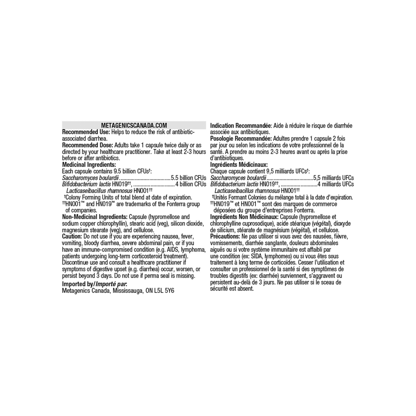Metagenics UltraFlora Acute Care Probiotic - Metagenics