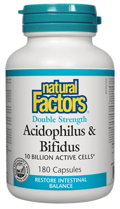 Acidophilus & Bifidus 10B 180CAPS - Natural Factors